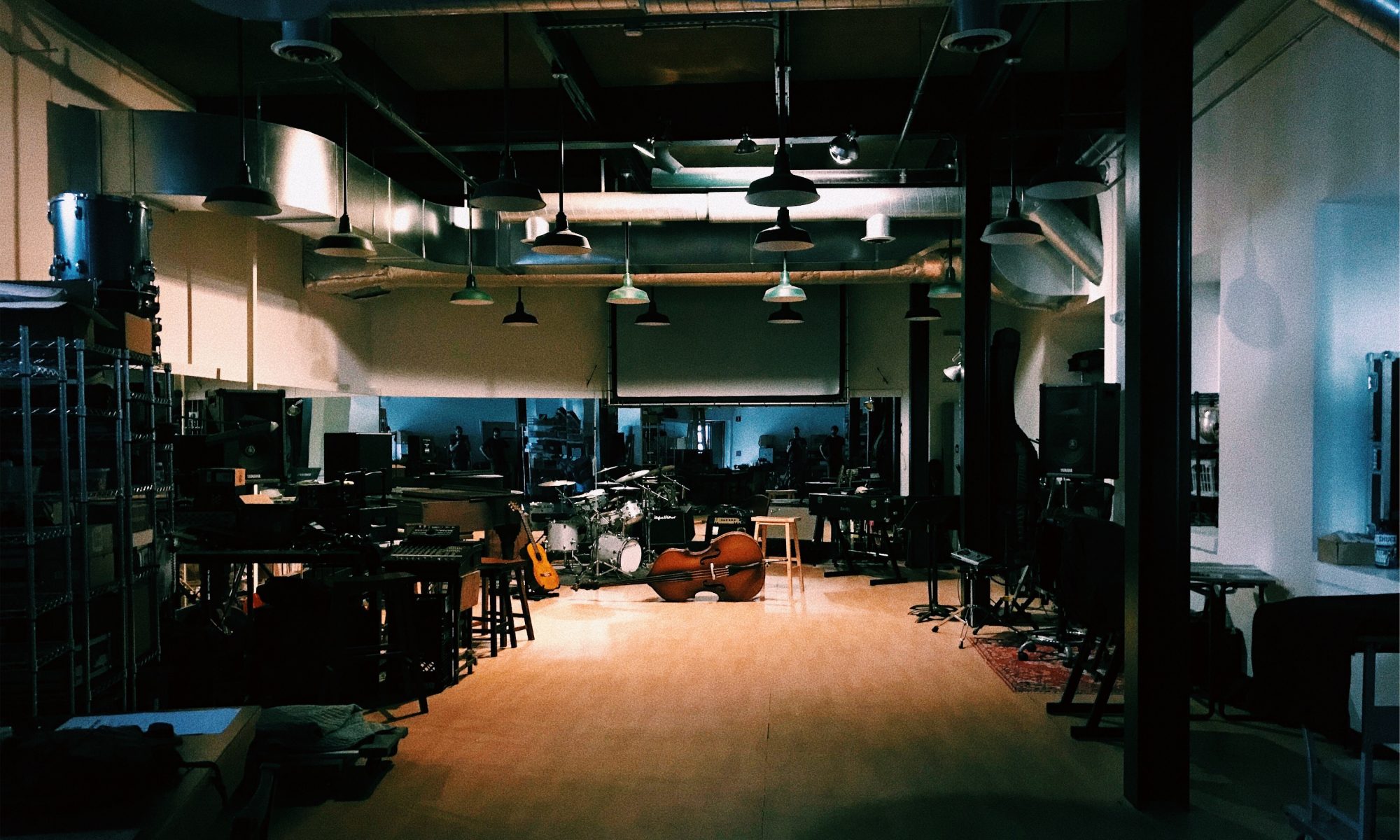 Community of Sound livestream stage and rehearsal area
